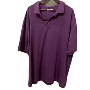 Grand Slam Performance Shirt Mens 3 XG Burgundy‎ Golf Polo Short Sleeve Comfort
